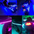 5 PCS Flow Style 45 LED 3528 SMD Waterproof Flexible Car Strip Light for Car Decoration, DC 12V, Length: 90cm(Pink Light)