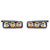 2 PCS DC 12V 6W 400 LM 6000K Tri Circular Car DRL&Turn Light(White Light + Yellow Light), Cable Length: 50cm