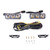 2 PCS DC 12V 6W 400 LM 6000K Tri Circular Car DRL&Turn Light(White Light + Yellow Light), Cable Length: 50cm