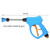High Pressure Horn Shape Nozzle Clear Water Gun for Self-service Car Washing Machine, Outer Wire: 22 x 1.5