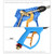 High Pressure Horn Shape Nozzle Clear Water Gun for Self-service Car Washing Machine, Outer Wire: 22 x 1.5