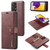 For Samsung Galaxy A73 5G DG.MING Crazy Horse Texture Detachable Magnetic Leather Phone Case(Red)