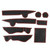 Car Water Cup Gate Slot Mats Plastic Red Anti-Slip Interior Door Pad for Mercedes-Benz C200L