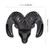 Bull Pattern Car Metal Body Decorative Sticker, Size : S (Black)