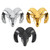 Bull Pattern Car Metal Body Decorative Sticker, Size : S (Black)