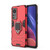 For Xiaomi 12 PC + TPU Shockproof Protective Phone Case with Magnetic Ring Holder(Red)