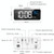 Bedside Alarm Clock Sound Control Mirror LED Music Clock (White)