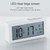 Automatic Night Light Electronic Clock Large Screen Adjustable Backlight Alarm Clock (White)