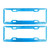 2 PCS Car License Plate Frames Car Styling License Plate Frame Aluminum Alloy Universal License Plate Holder Car Accessories(Blue)