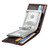 9037 Antimagnetic RFID Crazy Horse Texture Leather Wallet Billfold for Men and Women(Coffee)