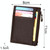 Cowhide Leather Solid Color Zipper Card Holder Wallet RFID Blocking Coin Purse Card Bag Protect Case, Size: 11*8*1.5cm (Coffee)