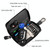 9105 Waist Hanging Large-capacity Zipper Leather Keys Holder Bag Multi-function Wallet (Brown)