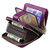 KB132 Female Style Full Grain Cow Leather Multifunctional RFID Wallet/ Card Bag/ Driving License Package(Purple)