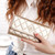 Fashion Argyles Texture Metal Crown 3-Folding Long Design PU Leather Wallet Coin Purse for Women(Gold)