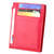 Cowhide Leather Solid Color Zipper Card Holder Wallet RFID Blocking Coin Purse Card Bag Protect Case, Size: 11*8*1.5cm (Magenta)