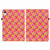 For iPad mini 6 Color Weave Smart Leather Tablet Case(Rose Red)