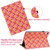 For iPad mini 6 Color Weave Smart Leather Tablet Case(Rose Red)