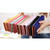 Fashion Argyles Texture Metal Crown 3-Folding Long Design PU Leather Wallet Coin Purse for Women(Pink)
