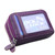 Genuine Cowhide Leather Dual Layer Solid Color Zipper Card Holder Wallet RFID Blocking Coin Purse Card Bag Protect Case with Card Slots & Coin Position, Size: 10.5*7.0*4.0cm(Purple)