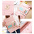 Fashion Argyles Texture Metal Crown 3-Folding Long Design PU Leather Wallet Coin Purse for Women(Purple)