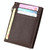 Cowhide Leather Solid Color Zipper Card Holder Wallet RFID Blocking Card Bag Protect Case Coin Purse, Size: 11*8*1.5cm(Coffee)