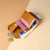 TP-185 Oil Wax Leather Multi-functional RFID Dual Zippers Wallet(Brown)