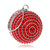 Ball Shape Women Fashion Banquet Party Pearl Handbag(Red)
