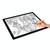 8W 5V LED USB Three Level of Brightness Dimmable A3 Acrylic Scale Copy Boards Anime Sketch Drawing Sketchpad with USB Cable & Power Adapter