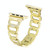 Colorful Diamond Stainless Steel Watch Band for Apple Watch Ultra 49mm&Watch Ultra 2 49mm / Series 9&8&7 45mm / SE 3&SE 2&6&SE&5&4 44mm / 3&2&1 42mm(Gold)