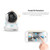SriHome SH020 3.0 Million Pixels 1296P HD AI IP Camera, Support Two Way Talk / Auto Tracking / Humanoid Detection / Night Vision / TF Card, US Plug