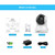 SriHome SH020 3.0 Million Pixels 1296P HD AI IP Camera, Support Two Way Talk / Auto Tracking / Humanoid Detection / Night Vision / TF Card, UK Plug