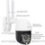 QX27 1080P WiFi High-definition Surveillance Camera Outdoor Dome Camera, Support Night Vision & Two-way Voice & Motion Detection(UK Plug)