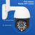QX27 1080P WiFi High-definition Surveillance Camera Outdoor Dome Camera, Support Night Vision & Two-way Voice & Motion Detection(UK Plug)