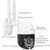 QX27 1080P WiFi High-definition Surveillance Camera Outdoor Dome Camera, Support Night Vision & Two-way Voice & Motion Detection(EU Plug)