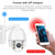 QX2 1080P HD 360 Degrees Panoramic WiFi Day and Night Full-color IP66 Waterproof Smart Camera, Support Motion Detection / Two-way Voice / TF Card, EU Plug