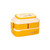 Cute Rabbit Double Layer Plastic Lunch Box Large Capacity Portable Lunch Box, Style: Large Yellow