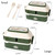 Cute Rabbit Double Layer Plastic Lunch Box Large Capacity Portable Lunch Box, Style: Large Yellow