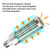 E27 2835 LED Corn Lamp High Power Industrial Energy-Saving Light Bulb, Power: 54W 6000K (Cold White)