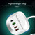 WLX-T3P 4 In 1 PD + QC Multi-function Smart Fast Charging USB Charger(EU Plug)