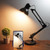 Wrought Iron Children Learning Desk Lamp Folding LED Eye Protection Lamp, US Plug, Size: 60cm(White)