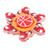 Fidget Spinner Toy Stress Reducer Anti-Anxiety Toy (Red)