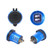 Metal Double USB Car Charger 5V 4.8A Aluminum Alloy Car Charger(Blue Shell Blue Light With Terminal) Metal Double USB Car Charger 5V 4.8A Aluminum Alloy Car Charger(Blue Shell Blue Light With Terminal)