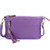 Ladies Fringed One-Shoulder Diagonal Bag Large-Capacity Casual Bag(Light Purple)