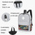 3 in 1 College Style Casual Backpack Student USB Charging Backpack(Leaves Blue)