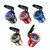 Aluminum Alloy Double QC3.0 Fast Charge With Button Switch Car USB Charger Waterproof Car Charger Specification: Blue Shell Blue Light With Terminal Aluminum Alloy Double QC3.0 Fast Charge With Button Switch Car USB Charger Waterproof Car Charger Specification: Blue Shell Blue Light With Terminal
