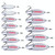 5 PCS 10g PROBEROS DW342 Lure VIB Metal Sequins(Silver)