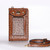 Multifunctional Touch Screen Hanging Neck Ostrich Pattern Mobile Phone Bag Women One-Shoulder Messenger Mini Coin Purse(Brown)