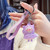 5 PCS MX-80002 Raincoat Piggy Keychain Cute Soft Rubber Doll Car Keyring(Cow)