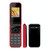 UNIWA F2720 Flip Phone, 1.77 inch, SC6531E, Support Bluetooth, FM, GSM, Dual SIM(Red)