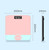 Mini Electronic Scale Home Weighing Scale Charging Stlye(Lines Rose Gold)